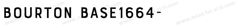 Bourton Base1664字体转换